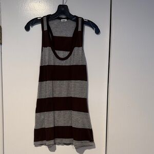 Splendid Chocolate and Heather Tank Top